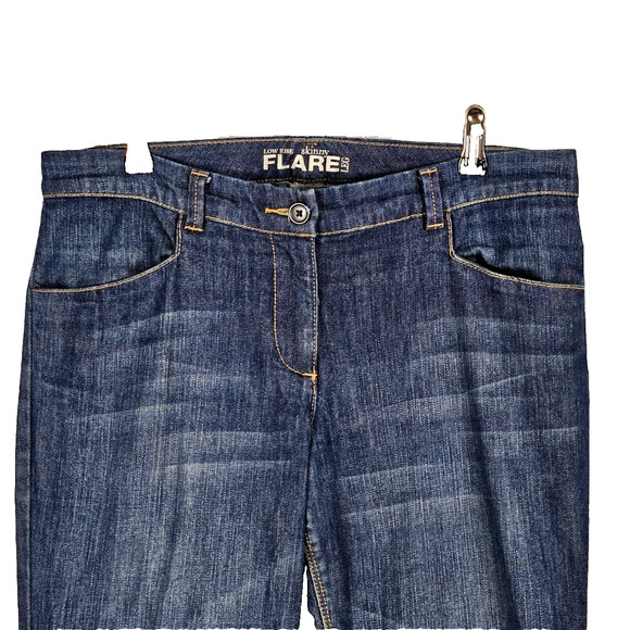 Vintage Y2K Low Rise Skinny Flare Jeans Womens Size 8 NY & Co Denim Hip Hugger - Picture 5 of 8